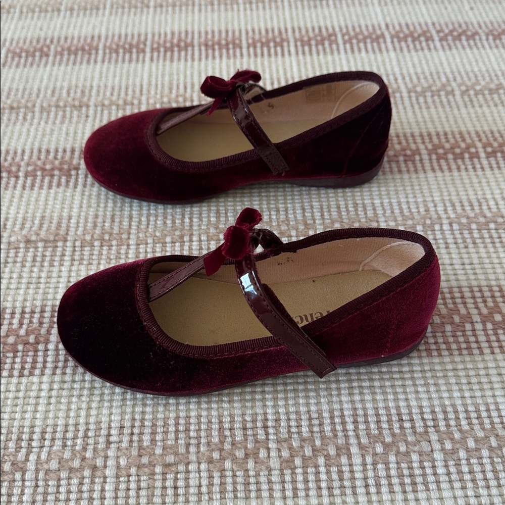 Children Chic Velvet Mary Jane Shoes - Picture 2 of 4